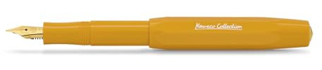 Kaweco COLLECTION Fountain Pen Honey I Premium Fountain Pen with Steel Nib for Ink Cartridges in Yellow I Exclusive Pen 13 cm I Nib: M (Medium)