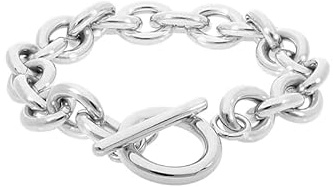 Qudo CORTINA Edelstahlarmband 20cm silber, rosegold und gold (silber)