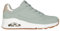 Skechers Damen UNO Golden Air Sneaker, Sage Durabuck/Silver Trim, 36 EU