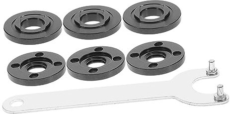 Veemoon 1 Set Angle Grinder Wrench Set with Flange Nuts Tool Kit for Threaded Shafts Compatible with Makita Durable High Construction for Easy Disassembly