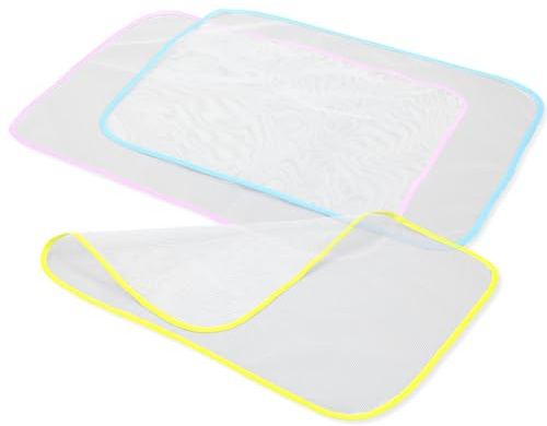 QFGasre 3pcs Protective Ironing Pressing Pad Pressing Cloth for Ironing and Sewing Protector Insulation Mat Scorch Saving Mesh Durable Iron Pressing Cloth Protector