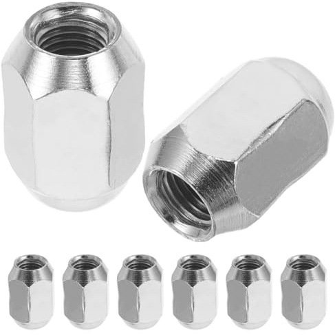 Écrous de Roue M10 pour Jante, Lot de 8, Acier Argenté | Roues Atv et Jantes, Usage Hors-piste et Plage, Montage Rapide, Compatibilité Polyvalente
