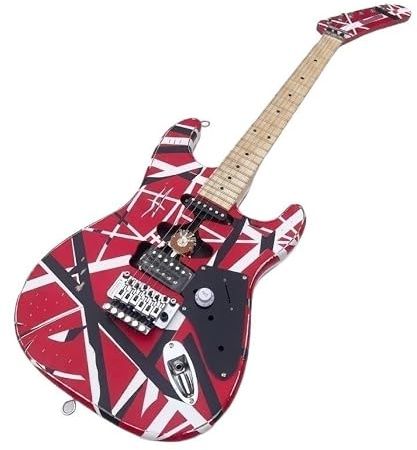 E-Gitarre mit massivem Korpus, maßgeschneiderter, gestreifter Locking-Tremolo, 6-saitige Full-Size-Gitarre for Hard Rock (Guitarra Eléctrica)