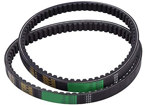 2pcs Courroie de Transmission, Keenso Courroie d'Embrayage d'Entraînement 725 en Caoutchouc de Kart