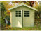 Abri de Jardin en Bois Lannion Autoclave Vert 28 mm 2,98 x 2,98 m