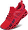 Wonesion Herren Fitness Laufschuhe Atmungsaktiv rutschfeste Mode Sneaker Sportschuhe,5 Rot,42 EU