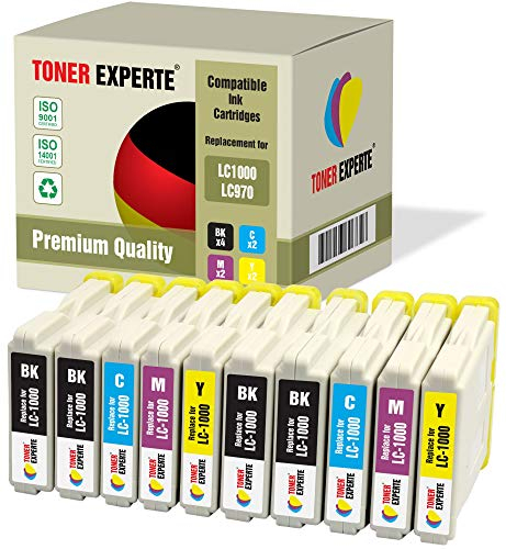 TONER EXPERTE 10 XL LC1000 LC970 Druckerpatronen kompatibel für DCP-130C 135C 150C 260C 330C 350C 357C 540CN 560CN 750CW 770CW Fax-1355 1360 1460 2840C MFC-235C 240C 440CN 465CN 5460CN