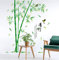 Stickers muraux en bambou vert PVC Matériau bricolage style chinois plante Stickers muraux pour salon chambre décoration102 * 130 cm