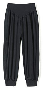 AvaCostume Boy's Baggy Casual Harem Pants Girls Dance Trousers Black 12