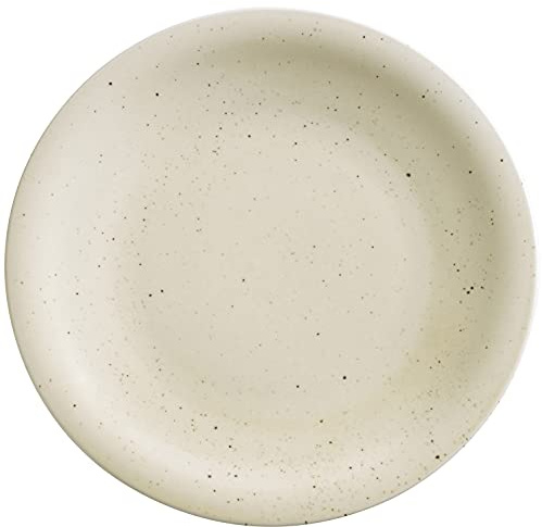 KAHLA 1T3437A93024W Homestyle Speiseteller 26,5 cm natural cotton cremefarbenes Geschirr aus Porzellan mit Steingut- und Keramiklook flacher Teller großer Essteller Speiseteller XL rund beige