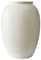 BITZ Vase aus Steingut/Keramik, Durchm. 15,5 cm, Höhe 25 cm, Matt Creme