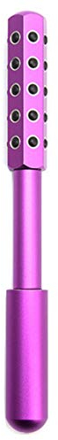 JIUJ Radiance Roller - Germanium Stone Uplifting Face/Eye/Body Massage Beauty Roller/Tool for Skin Tightening/Firming, De-Puffing, Anti-Aging and Tension Relief (Purple)