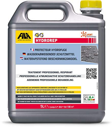 Fuchs Design HydroREP 5L impermeabilizzante per legno, pietra, metallo, vetro, plastica, sigillante trasparente
