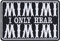 Aufnäher mit Spruch I only hear MIMIMI bestickter Aufbügler/Patch zum annähen/aufbügeln | Humor Bügelbilder Biker Geschenk Applikation für alle Stoffe | 87x60mm