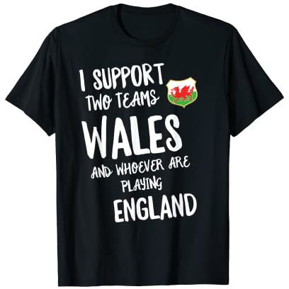 Wales Supporter Wales Rugby Football Team Sport Design T-Shirt