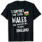 Wales Supporter Wales Rugby Football Team Sport Design T-Shirt