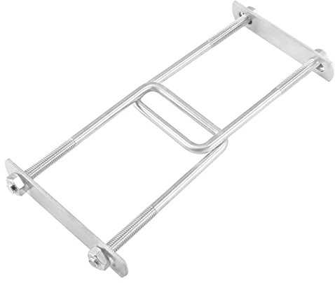 Jersvimc 2Pcs Stainless Steel Square U-Bolt Clamp M8x60x130mm - (Thread Size x Inner Width x Length), Mini Metal U Bolts Pole U Bolt Brackets for Camper Trailer Marine Boat