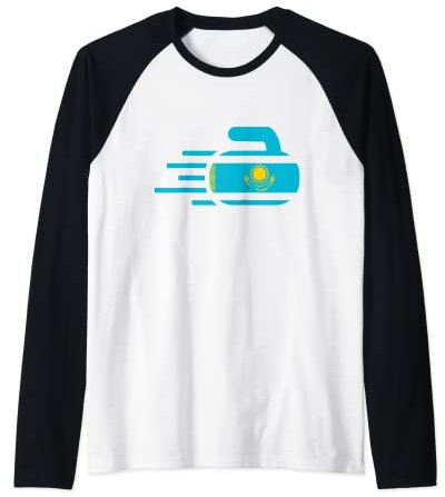 Kasachstan Curling Fans Trikot Kasachstani Wintersport Fan Raglan