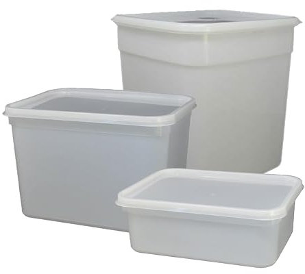 We Can Source It Ltd – 4L Reusable Ice Cream & Food Storage Containers with Lids – Stackable, Airtight, Freezer & Dishwasher Safe – Perfect for Meal Prep, Kitchen Organization – Pack of 60