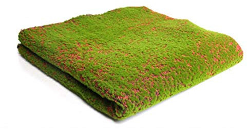 EXCEART Künstliche Moos Teppich Moosmatte Moosplatte Deko Pflanzenteppich Moos Wandbild Paneele Wandverkleidung Künstliche Moosbild 3D Wandplatten für Wohnzimmer Garten Aquarium Deko