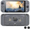 DLseego Schutzhülle für Switch OLED, Bequeme PC-Hülle, Kompatibel mit Switch OLED-Konsole und JoyCon-Cover mit 2 Coolen Silikon-Daumengriffkappen – Grau