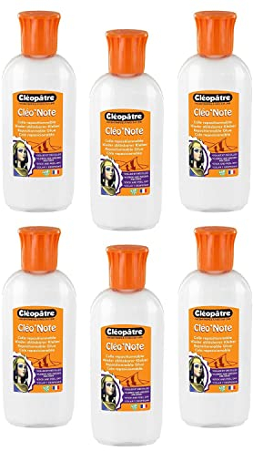 CLÉOPÂTRE Lot de 6 Cléo'Notes 100 gr colle repositionnable liquide