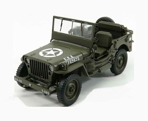 Jeep Willys Ouverte US Army 1/18 en Métal D-Day Opération Overlord