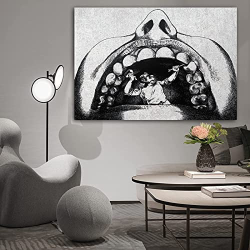 HMXQLW Leinwand Bild Zahn Anatomische Bilder Wohnzimmer Deko, Leinwand Bilder Poster und Drucke Wandkunst Malerei Schlafzimmer Wohnzimmer Dekoration Rahmenlos (20X30CM)