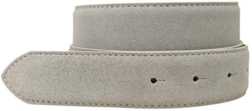 BELTINGER Wechselgürtel aus Veloursleder ohne Schnalle 3,5 cm | Druckknopf-Gürtel für Damen Herren 35mm | Wildleder-Gürtel