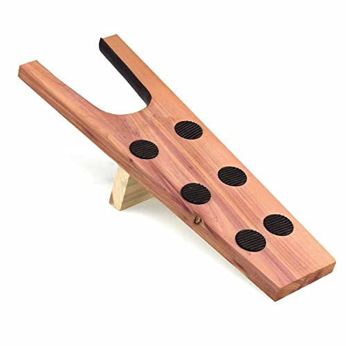 Cathcart Elliot Cedar Wood Boot Jack Pull – Durable Shoe & Boot Remover – Natural Aromatic Cedar – Ideal for Wellies, Riding Boots, Work Boots – Hands-Free Footwear Removal