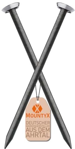 MountyX® Lot de 50 clous pour tableau dans les longueurs 20 mm, 25 mm, 30 mm, 40 mm, 50 mm - Clous en acier pour une utilisation sur le béton, la brique, le plâtre et le bois - Fabriqués en Europe