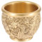 Cabilock Bassin Au Trésor Feng Shui en Laiton - Bol De Corne D'abondance De Dragon - Petite Richesse Tasse Porte- - D'offrande Doré D'argent pour L' Bénédiction