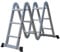 DIVID® Aluleiter 3,6 Meter | Leiter klappbar | Gelenkleiter 3 Stufen x 4 | Multifunktionsleiter belastbar bis 150Kg | Mehrzweckleiter | Klappleiter | Stehleiter ausziehbar | Teleskopleiter