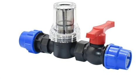 Filtre À Eau For Tuyau PE 25mm 32mm, Avec Tube En Plastique, Connecteur Rapide, Filtre À 80 Mailles, Adaptateur D'irrigation Goutte-à-goutte De Jardin (Size : 25MM x 3I4)