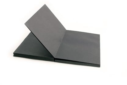 Seawhite of Brighton Ltd Seawhite Ziehharmonika-Buch mit Etui, A5, schwarzes Papier, 170 g/m²