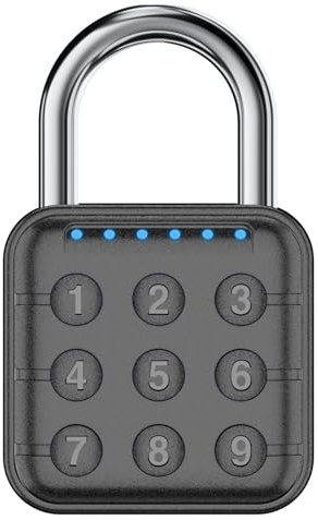 Zahlenschloss, Zahlenschloss für Spind, Schließfach & Gym Locker Lock - Hohe Sicherheit, einfach zu bedienen für Fitnessstudio, Schule, Reisen, Outdoor - Schwarz