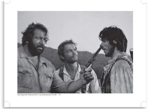 AIMA Wandposter Nennen es Trinity 35x50cm - Wanddruck Schwarz-Weiß-Film Kino Vintage Poster ohne Rahmen - Room Decor Drucke für Küche, Schlafzimmer - Kostenloser Magnet