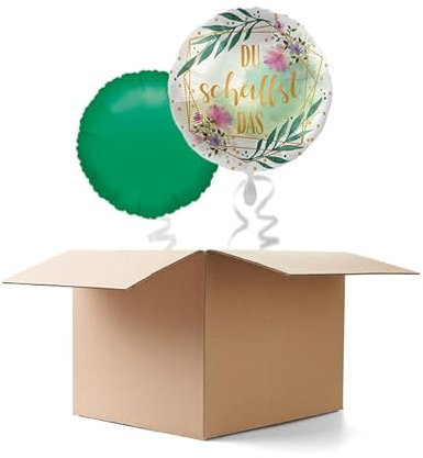 NEU Ballongrüße Du schaffst das, 2 Ballons