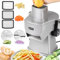 NEWTRY 4 in 1 Elektrischer Gemüseschneider, Gewerblicher Gemüseschneider zum Würfeln, Zerkleinern, Schneiden, Pommes Frites Schneiden, leicht zu reinigen, Klinge austauschbar (817)