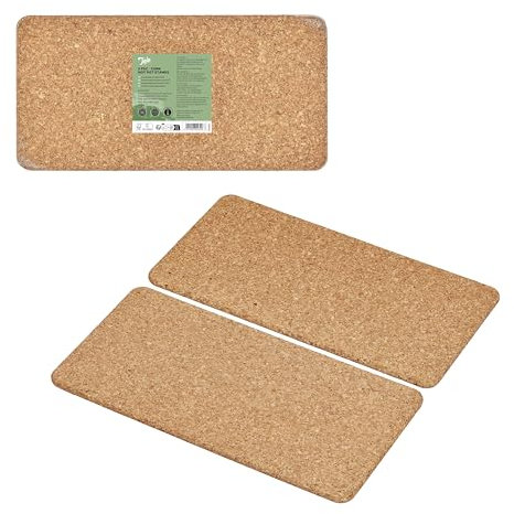 Tala FSC MIX 2 Rectangular Hot Pot Stands in Natural Cork