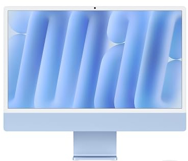 2024 Apple iMac with Apple M4 Chip with 10CPU & 10GPU (24-inch, 24GB RAM, 512GB SSD Storage) Blue (Renewed)