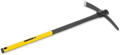 blizz-z Kreuzhacke Profi mit losem Fiberglasstiel | Gartenhacke, Spitzhacke, Gartenwerkzeug in Profiqualität für grobes Arbeiten an steinigen Böden mit Wurzelwerk | Made in EU