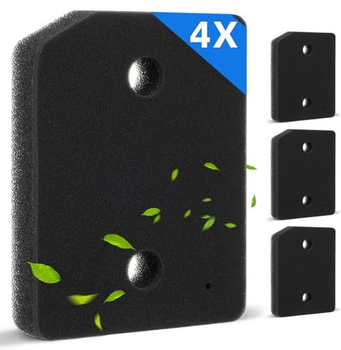 KNJOMZIE Set di 4 filtri per asciugatrice per Miele T1 9164761 | filtri di ricambio per essiccatore a pompa di calore | filtro fine e grossolano in spugna per asciugatrice | 207 x 157 x 30 mm