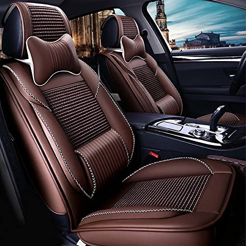 JoyRozTek Autositzbezüge Für Audi A4 B5 E8 B8 Cabrio Avant Wagon Sedan | PU Leder Komplettset Auto-Schonbezüge, Airbag-freundlich, Autositzbezug Set& Kopfstützenbezügen