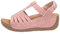 Sandales compensées à boucle pour femme en cuir de qualité supérieure avec bride arrière réglable Taille 45, rose, 40 EU