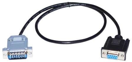 Pidwaok DB9-Buchse auf DB15-Stecker, serielles Kabel, 1,8 m, RS232-COM-Port-Kabel für YaoHua Wiegeanzeiger zu PC-Datenverbindung