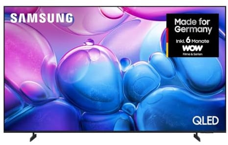 Samsung QLED 4K Q6FA 65 Zoll (163 cm) UHD, Optimiert für Fussball, Quantum HDR, 4K Upscaling, 900 Sender TV Plus, Smart TV, 2025