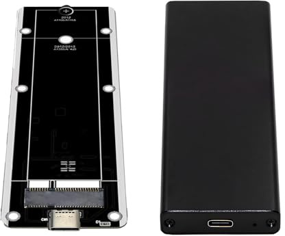 xiwai Caja Externa USB 3.0 Tipo C a USB-C de 17+7 Pines, 5 Gbps, para MacBook Air, Pro y Retina de 2012; Adaptador para SSD portátil