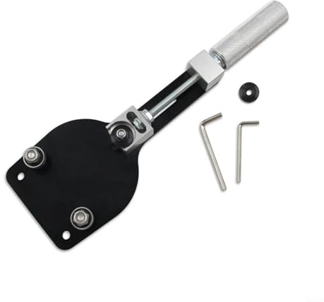 HEIBTENY Aluminium-Rennradadapter für Thrustmaster T300, T500, TS-PC, TX, Simulator-Halterung, stabiler Gaming-Lenkradsockel, Schwarz
