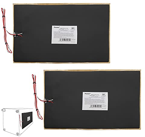 Facon 12 x 1812V RV Tank Heater Pad with Thermostat - 2Pack, Prevents Freezing for 50 Gallons Fresh/Grey/Black Holding Water Tanks, QAI Certified